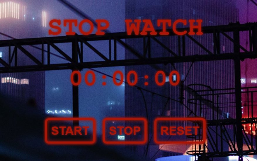 Image of stop watch project